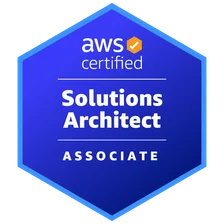AWS Solutions Architect certification badge